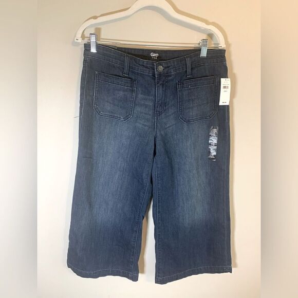 NWT Gap Factory Cropped Jeans size 8 - Picture 1 of 8
